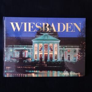 Vintage 1990 German Wiesbaden Hessian State Capital Between the Rhine & Taunus